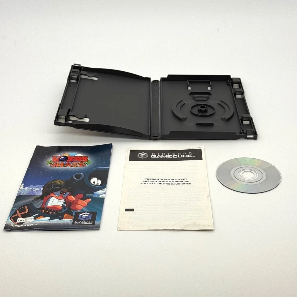 Worms Blast Nintendo GameCube 2002 Complete CIB Video Game